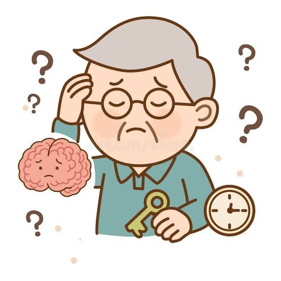 من أعراض الخرف:النسيان وعدم القدرة على التذكر
